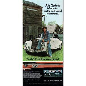 1975 Craig Powerplay Car Stereo Vintage Print Ad Arlo Guthrie 70s Musci Wall Art